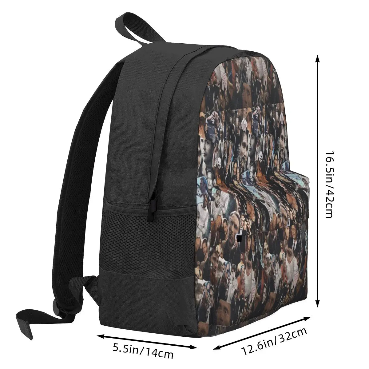 Mads Mikkelsen Collage Backpacks Men's Women's Kpop School Bag