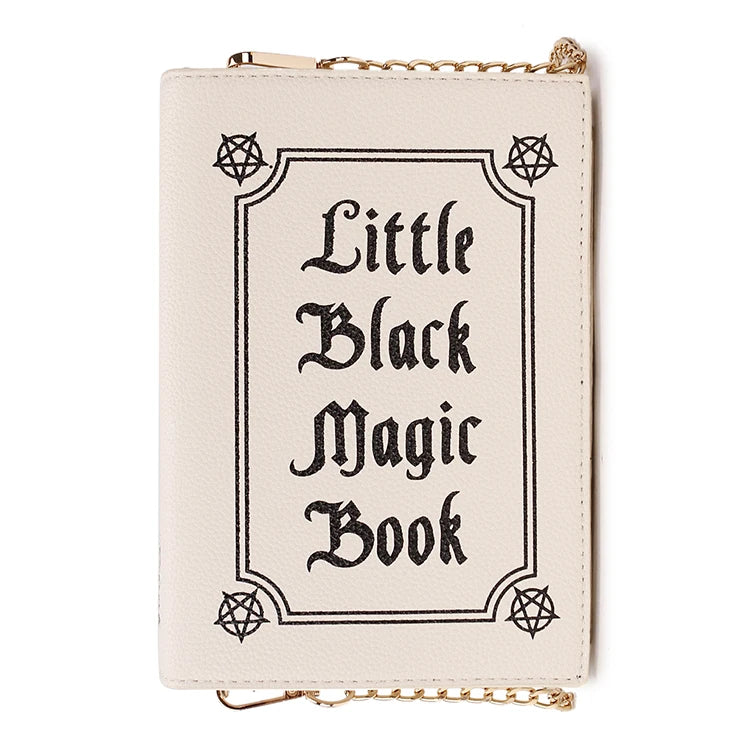 Magic Book Shape Clutch for Women Book of Spells Shoulder Chain Bag