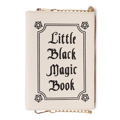 Magic Book Shape Clutch for Women Book of Spells Shoulder Chain Bag