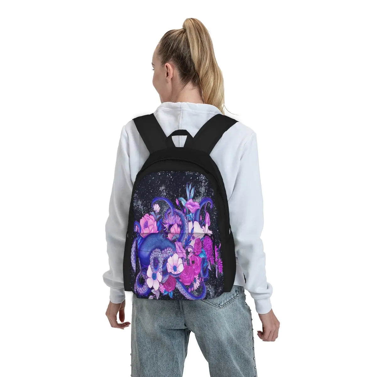 Magic Ocean Octopus Backpack Eco Friendly Men Women Teenagers