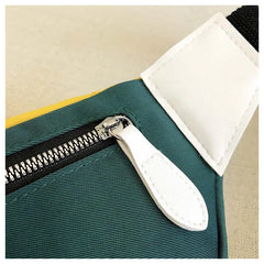 Women Waist Bag Irregular Splice Money Phone Belt Bag Leather Bum Hip Bag