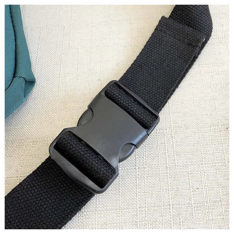 Women Waist Bag Irregular Splice Money Phone Belt Bag Leather Bum Hip Bag