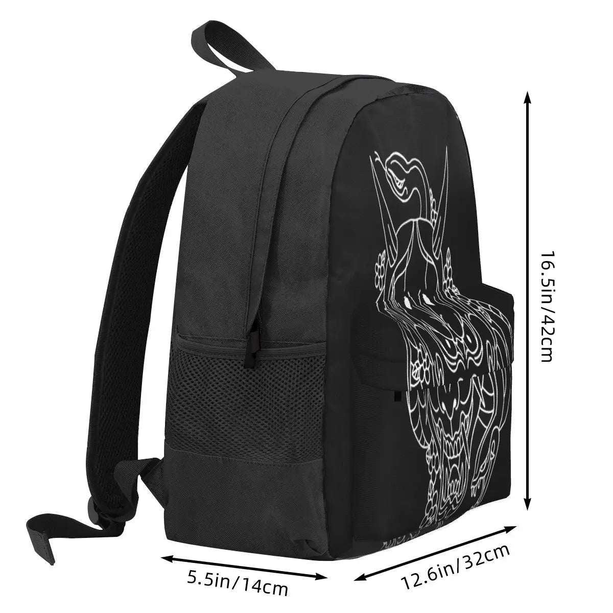Majima Tattoo Linework Backpacks Men's & Women's Eco-Friendly Bags