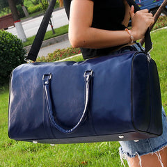 Large Leather Travel Bag Duffle Independent Shoes Storage Big Fitness Bags