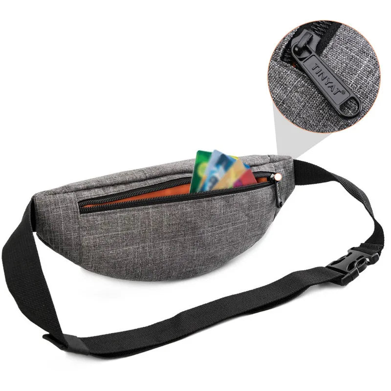 Canvas Waist Bag Pack for Men and Women