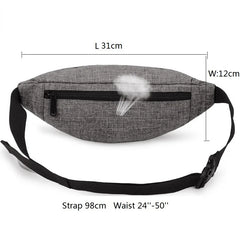 Canvas Waist Bag Pack Money Phone Belt Bag Fanny Pouch Banana