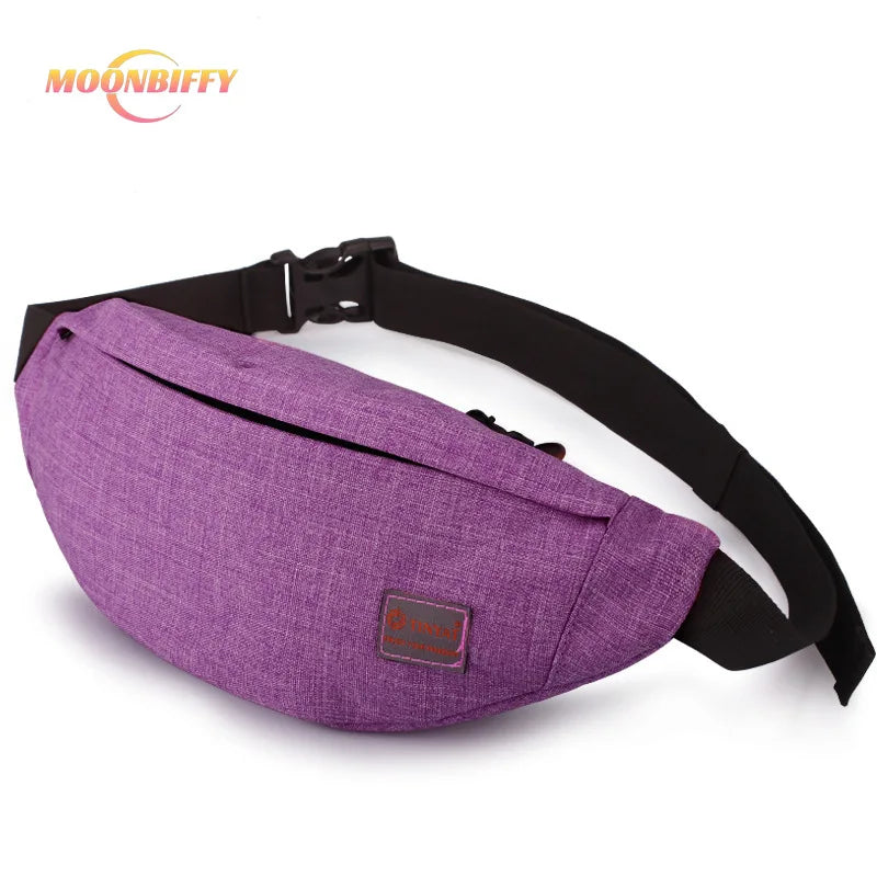 Canvas Waist Bag Pack for Men and Women