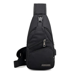 Men's Crossbody Bag USB Charging Anti Theft Chest Bag
