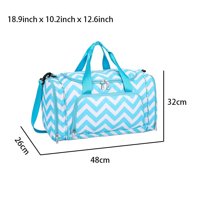 Large Duffle Bag with Shoe Compartment for Travel and Gym