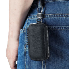 Cow Leather Mini Wallet Men Women's Key Holder
