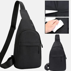 Phrase Pattern Man Waist Bag Fanny Pack Chest Pack Outdoor Sports Crossbody Bag