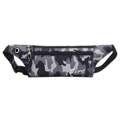 Camouflage Print Waist Pack Bag Anti-theft Lightweight Phone Pouch