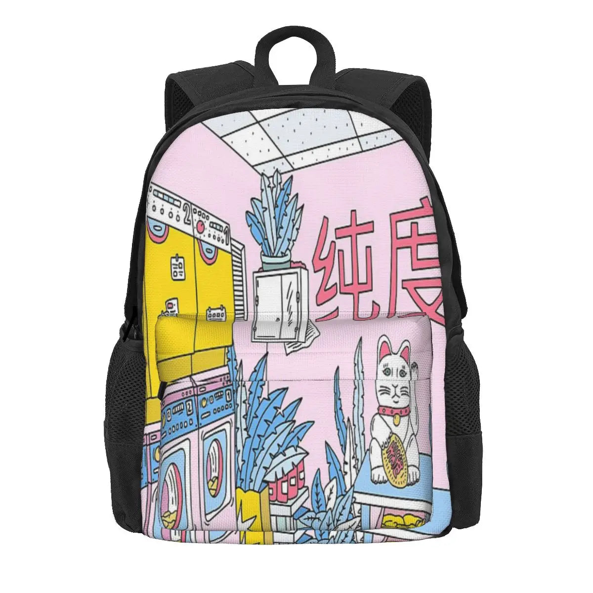 Maneki Wash Backpacks Men's and Women's Bag