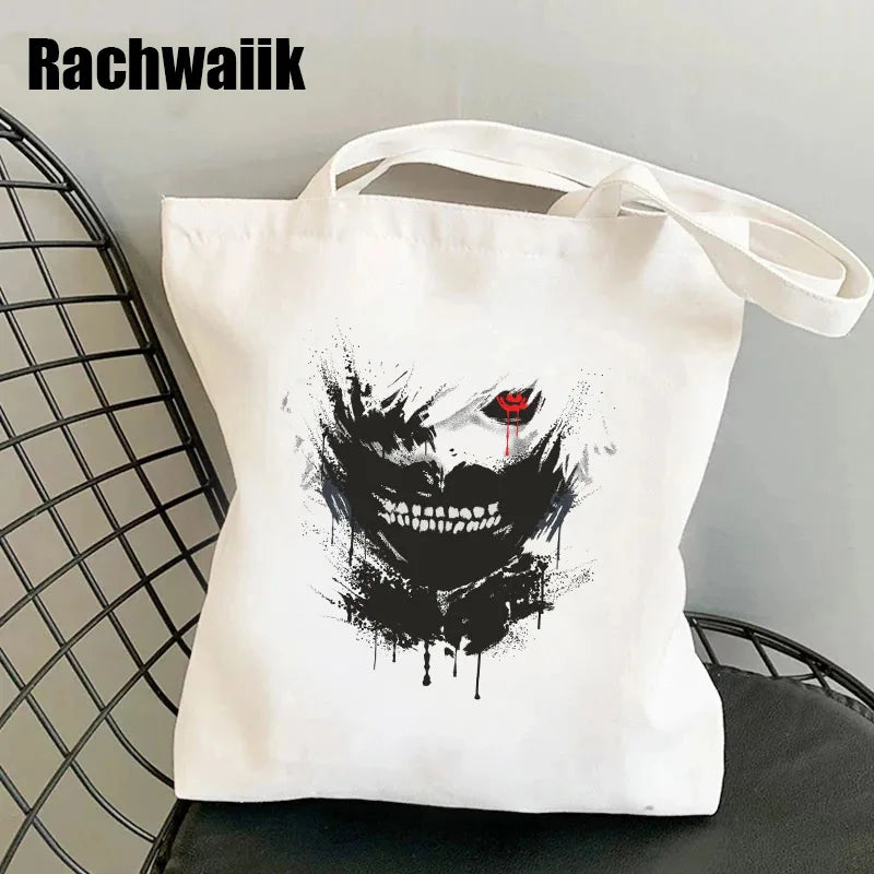 Tokyo Ghoul Tote Bag Harajuku Shopper Canvas Shoulder