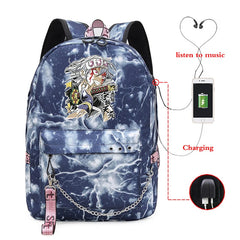 Demon Slayer Backpacks Multi-functional Large Capacity Street Bags