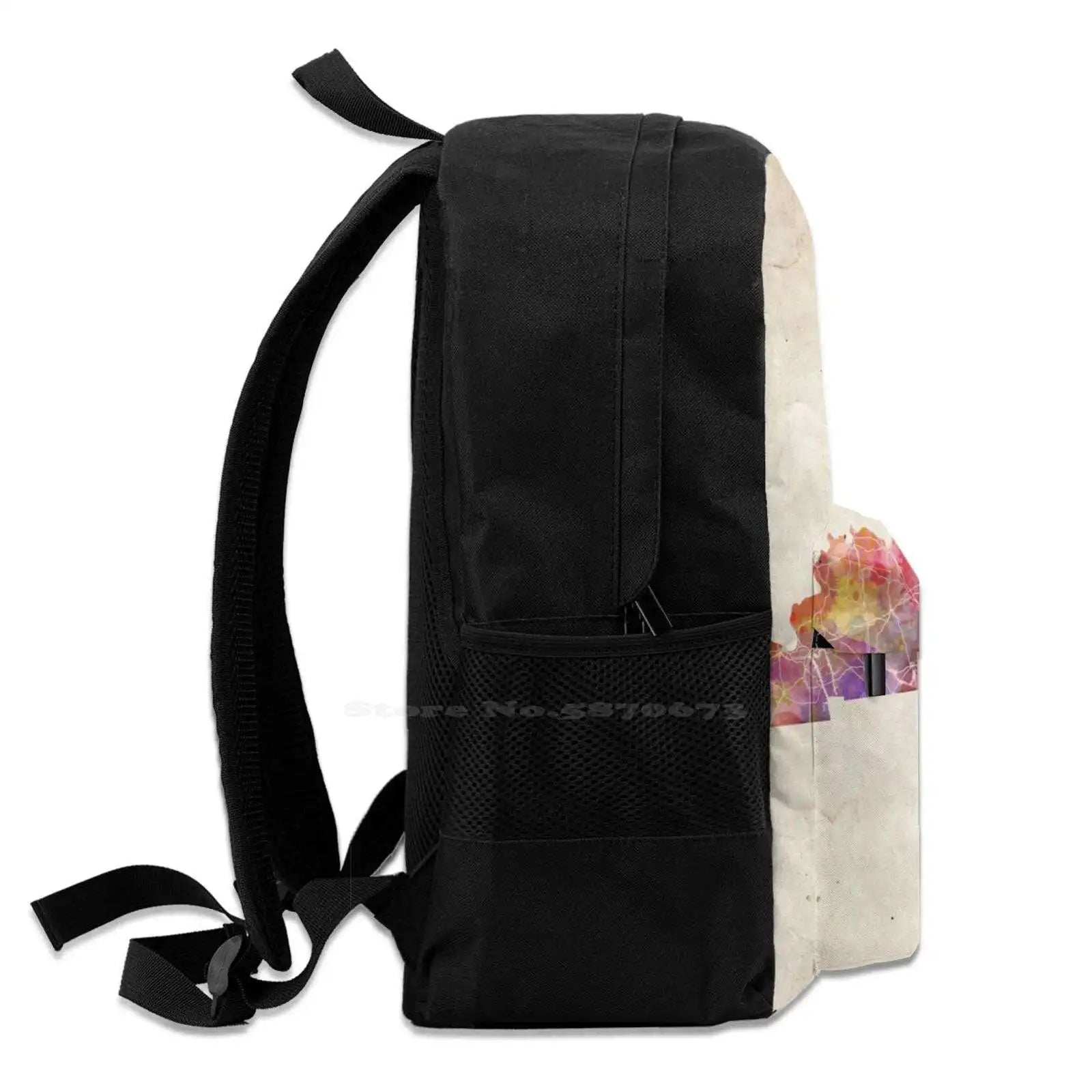Map Warm Backpack For Student School Laptop Travel Bag