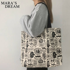 Mara's Dream High Capacity Women's Tote Bag Canvas Shopper Bag