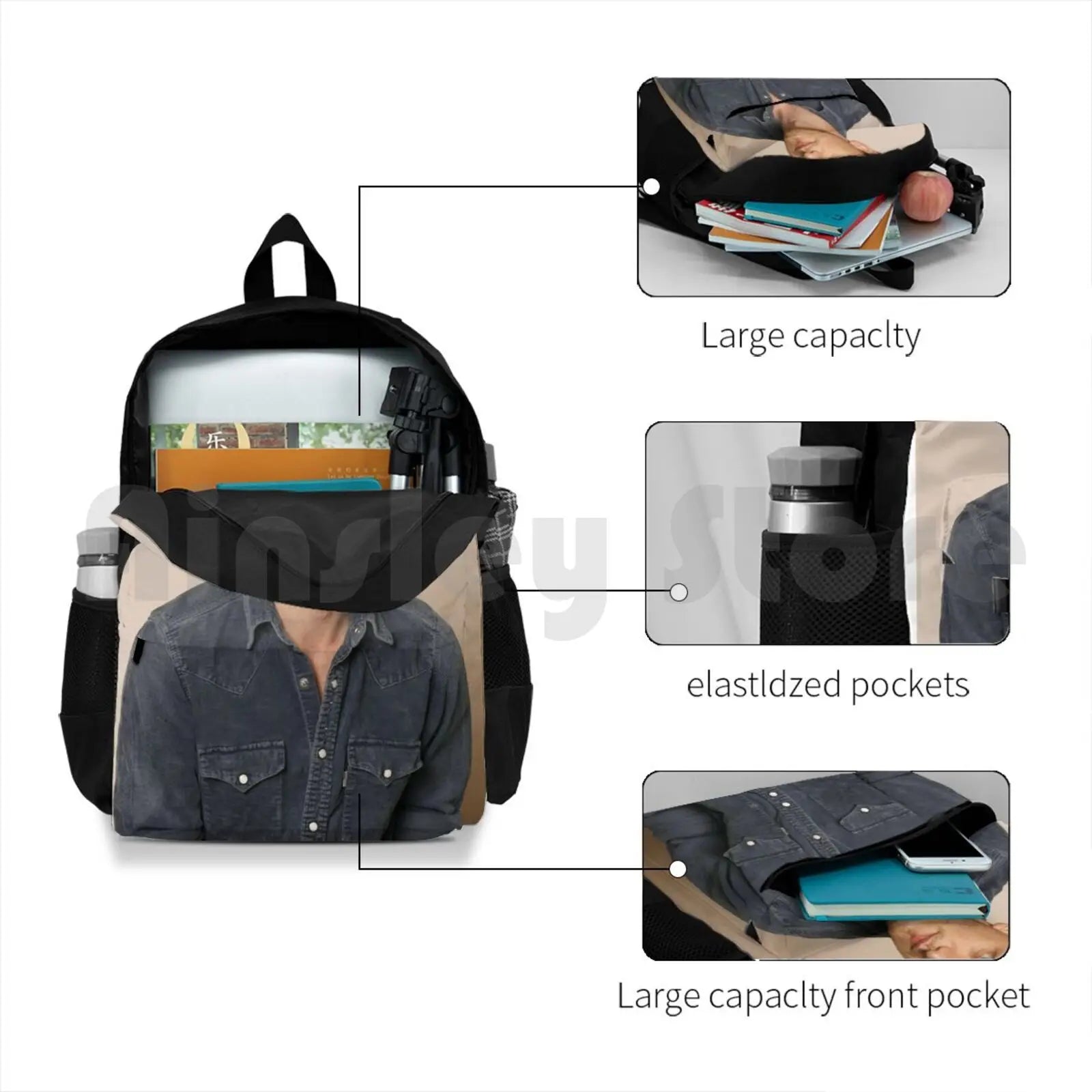 Mcavoy Hiking Backpack Waterproof Camping Travel Hipster