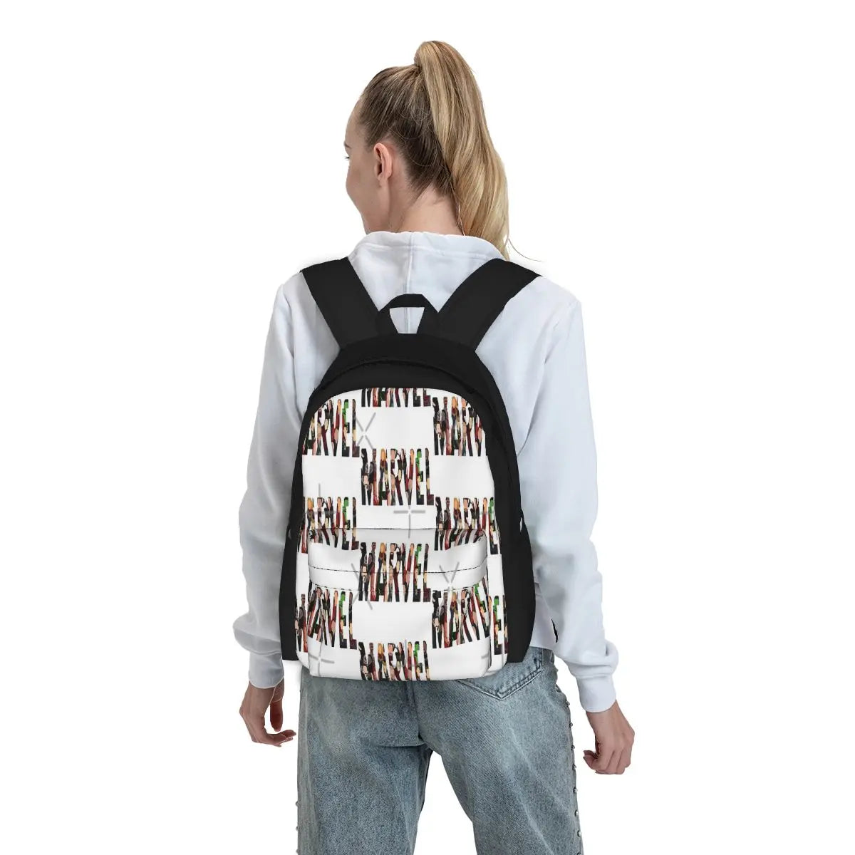 Marvel Characters Backpacks Men's Bags For Women Anime Handbag