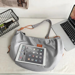 Nylon Crossbody Bag Large Capacity Travel Shoulder Backpack