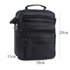 Men Business Office Briefcase Leather Handbag Computer Laptop Tote