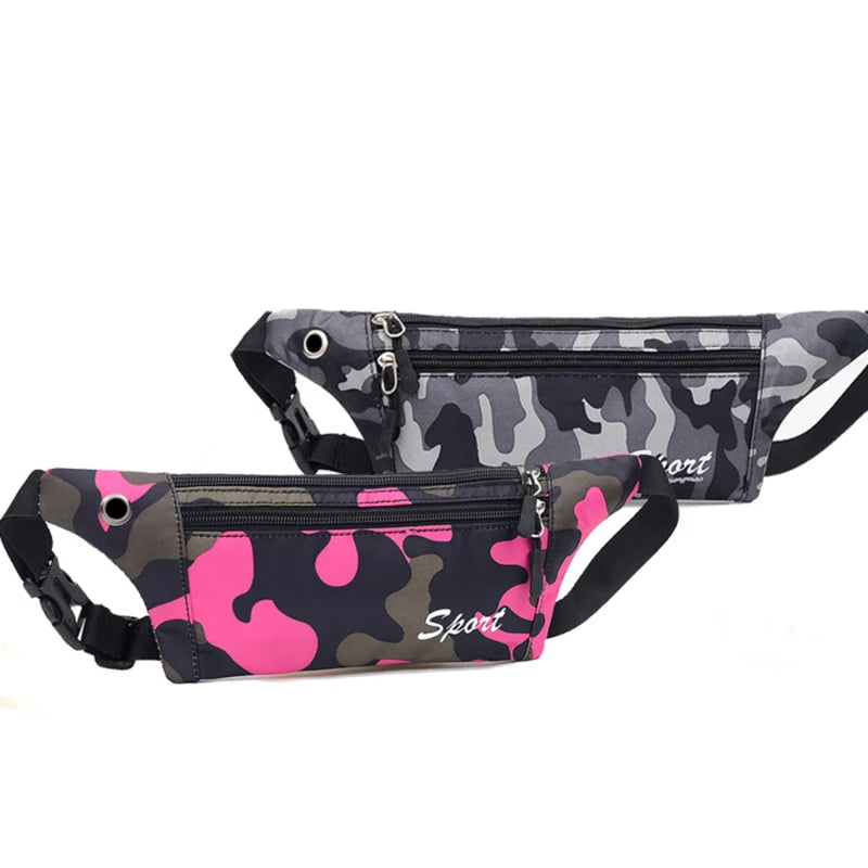 Men Camouflage Outdoor Sports Waist Pack Anti-theft Mobile Phone Bag
