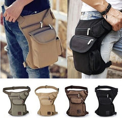 Men Canvas Drop Leg Bag Waist Fanny Pack Belt Hip Bum Military