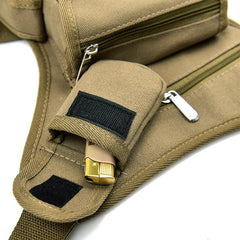 Canvas Drop Waist Bag Leg Pack Money Belt Fanny Pack Men