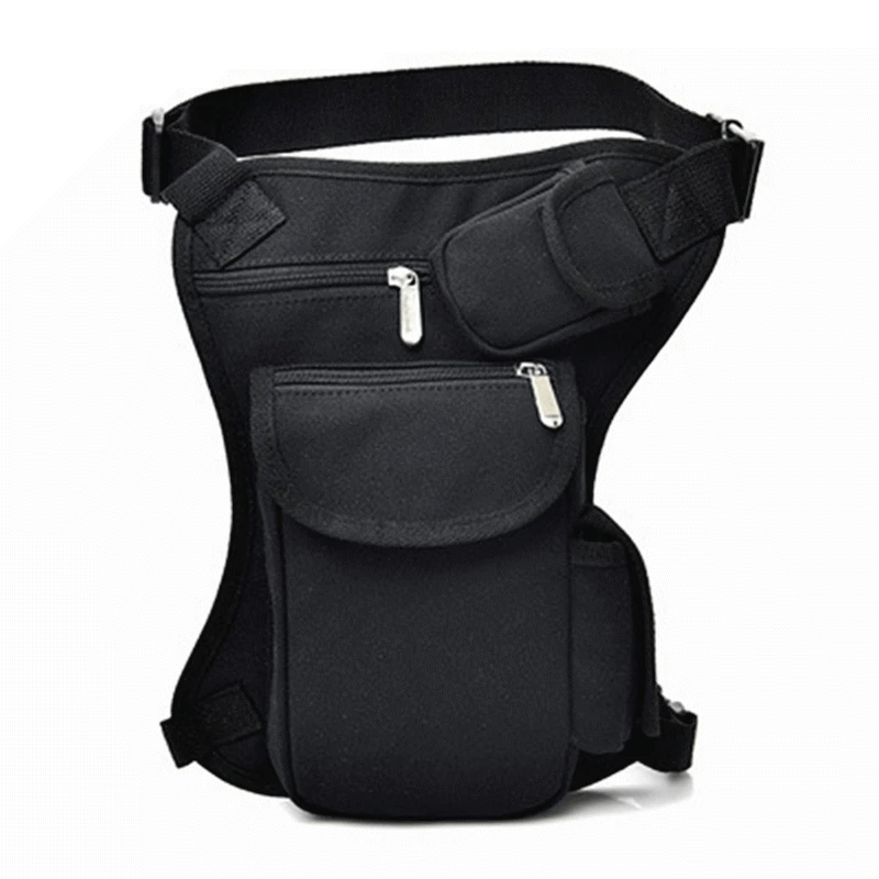 Men Canvas Drop Waist Bags Leg Pack Bag Men Belt Bicycle Motorcycle Money