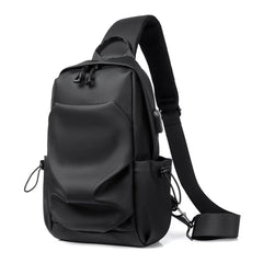 Men Chest Bag Sling Bags Crossbody Travel Outdoor PU Shoulder Pruse Fanny Pack