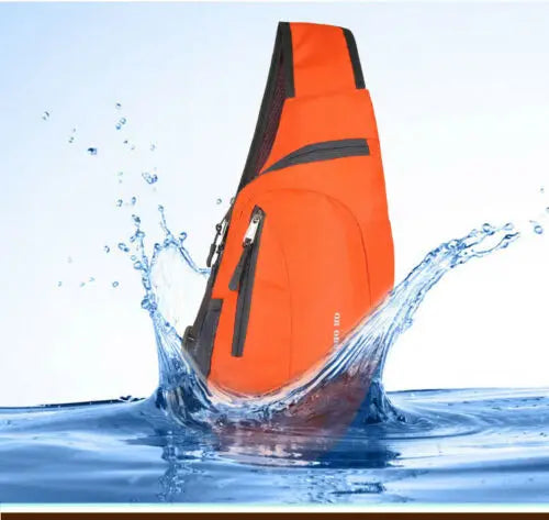 Men Chest Sling Packs Shoulder Cross Body Bag Outdoor Sport Travel Backpack