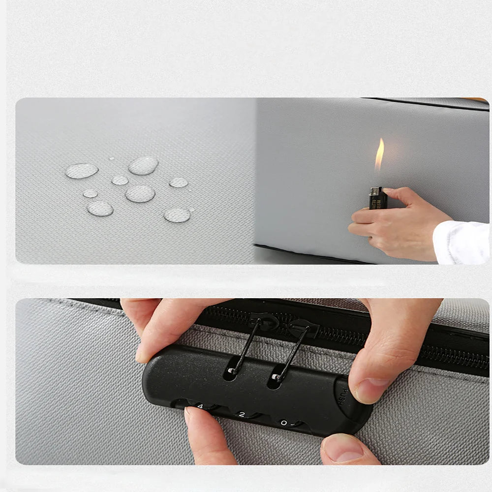 Waterproof Organizer Briefcase for Travel Files and Luggage