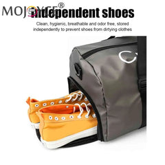 Men Gym Bag Large Capacity Wet Dry Separation Oxford Waterproof Travel Organizer