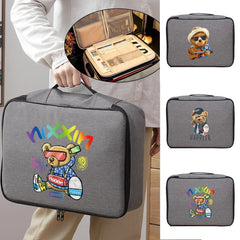 Bear Print Travel Waterproof Briefcase Organizer