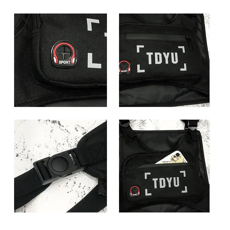 Hip-Hop Chest Bag Oxford Tactical Harness Streetwear Vest