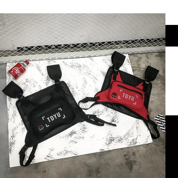 Hip-Hop Chest Bag Oxford Tactical Harness Streetwear Vest