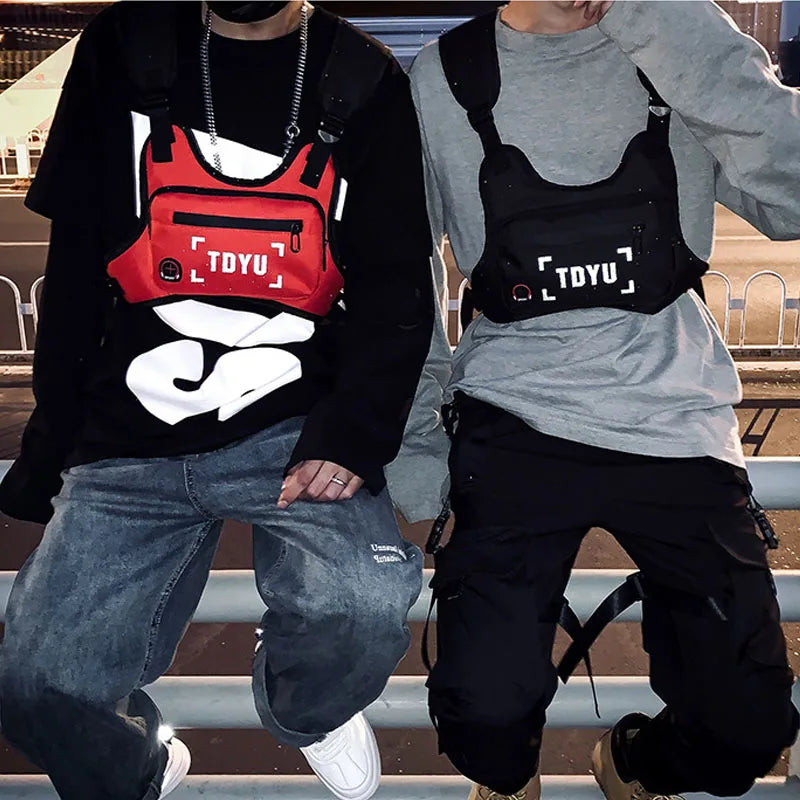 Hip-Hop Chest Bag Oxford Tactical Harness Streetwear Vest