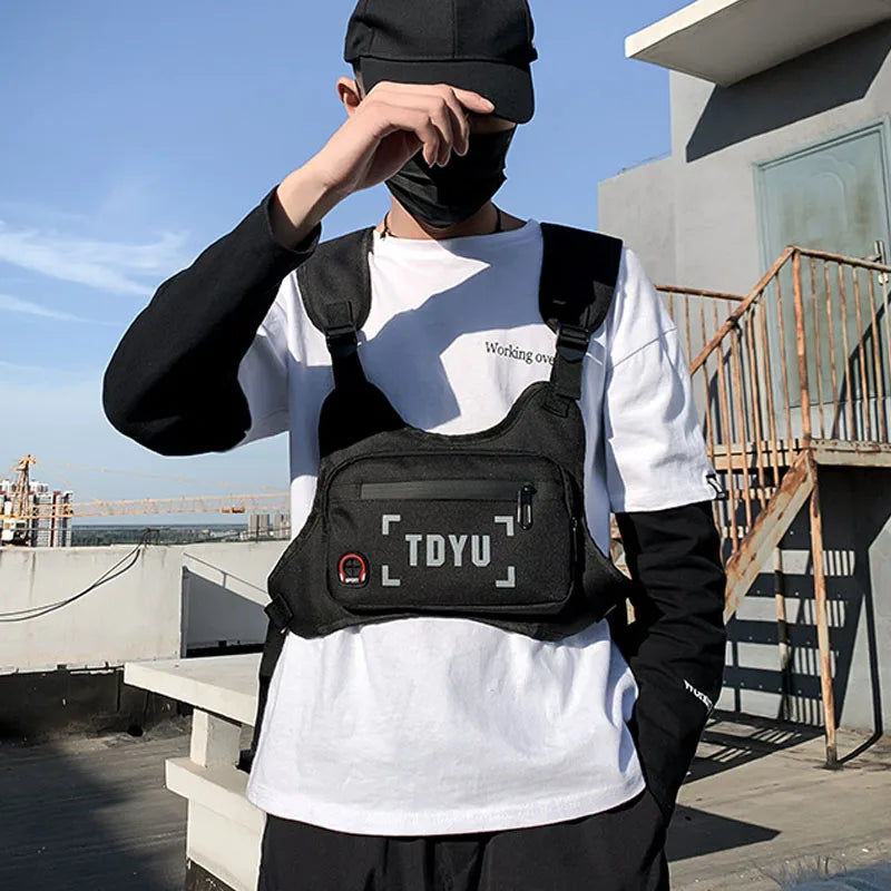 Hip-Hop Chest Bag Oxford Tactical Harness Streetwear Vest