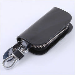 Men Key Holder Housekeeper Keys Organizer Wallet Keychain Covers Zipper