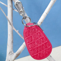 Leather Key Holder Wallet Organizer Zipper Key Case Bag