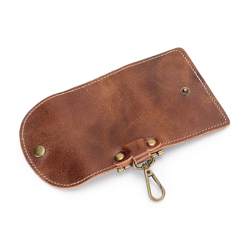 Vintage Cow Leather Key Wallet Multifunction Key Bag