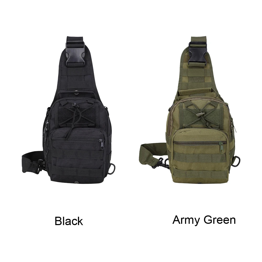 Men Large Capacity Chest Bag Oxford Cloth Wear Resistance Crossbody Portable