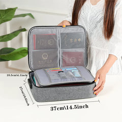 Large Briefcase Handbags for Travel Documents and Passport