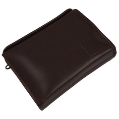 Men Leather Messenger Briefcase Laptop Shoulder Crossbody Bag Business Handbag