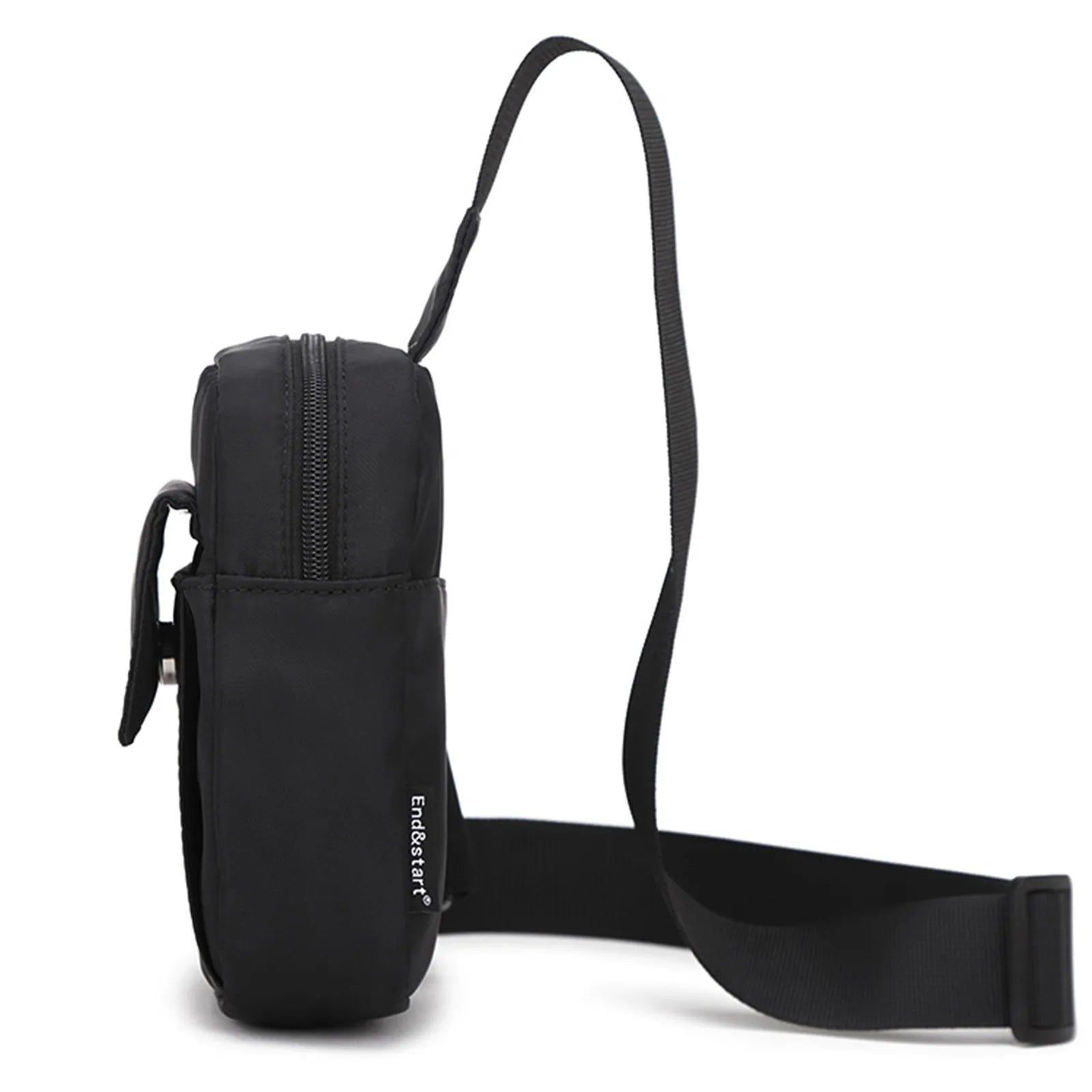 Men Messenger Bag Sports Bag Solid Mobile Phone Bag Wallet