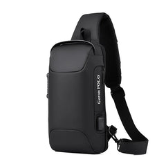 Men Motorcycle Bag Travel Shoulder Bag Waterproof Sports Chest Bag