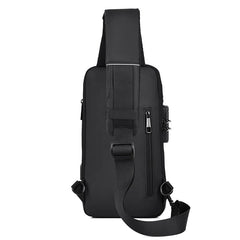 Men Motorcycle Bag Travel Shoulder Bag Waterproof Sports Chest Bag