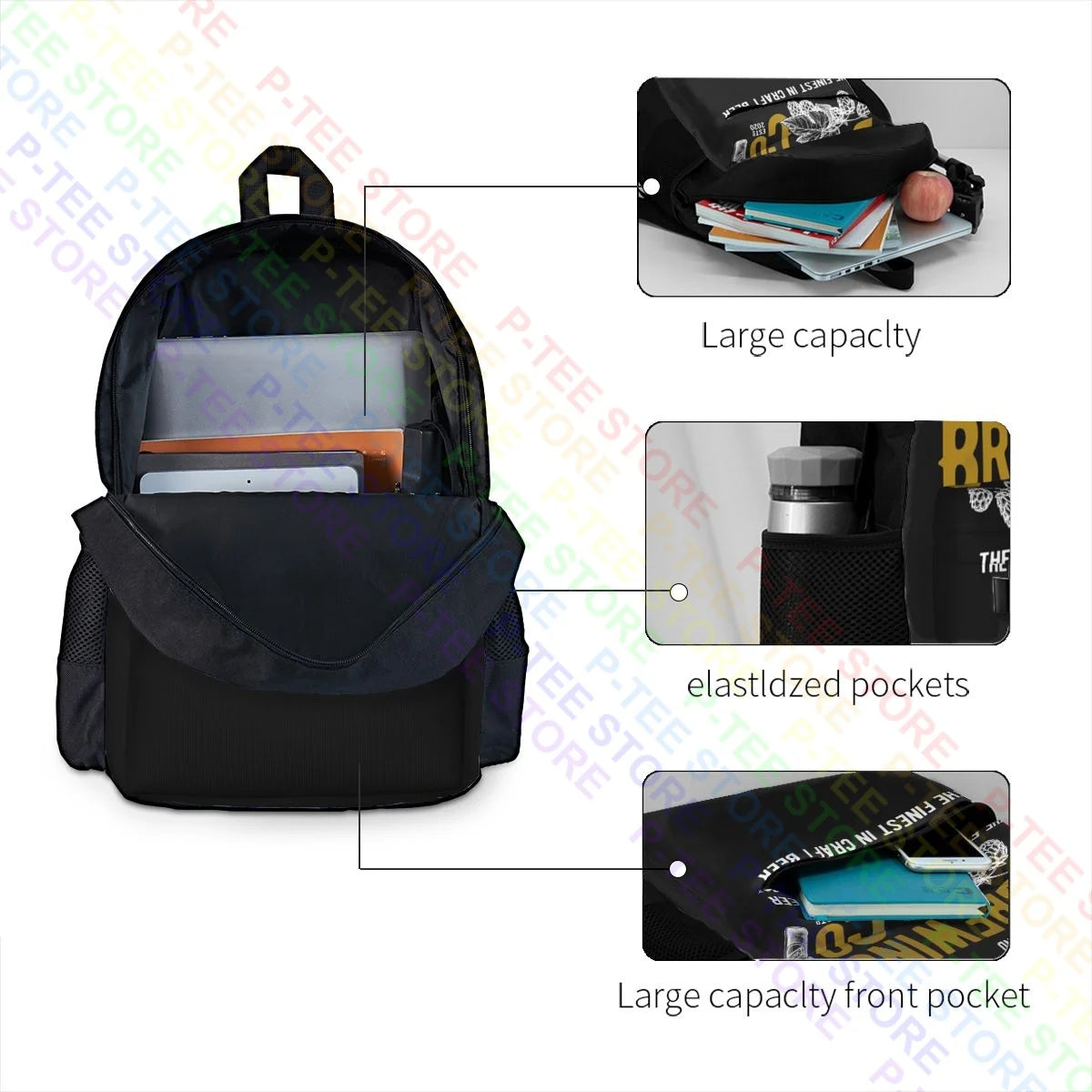 Men's Personalized Brewing Co Brewers Large Capacity Backpack