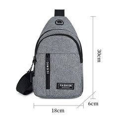 Men Shoulder Bags Nylon Waist Packs Sling Bag Crossbody Outdoor Sport
