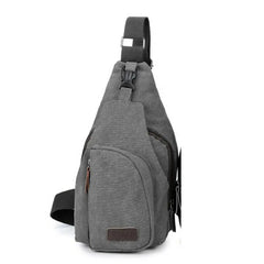 Men Sling Bag Chest Cross Body Shoulder Canvas Messenger Pack Travel Hiking
